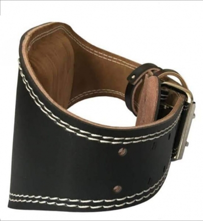 Black Leather Weight Lifting Belt